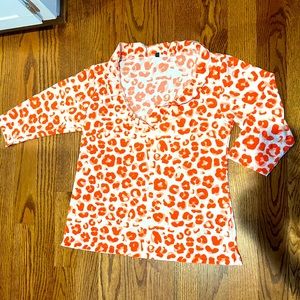 Michelle McDowell 3/4 sleeves top size large